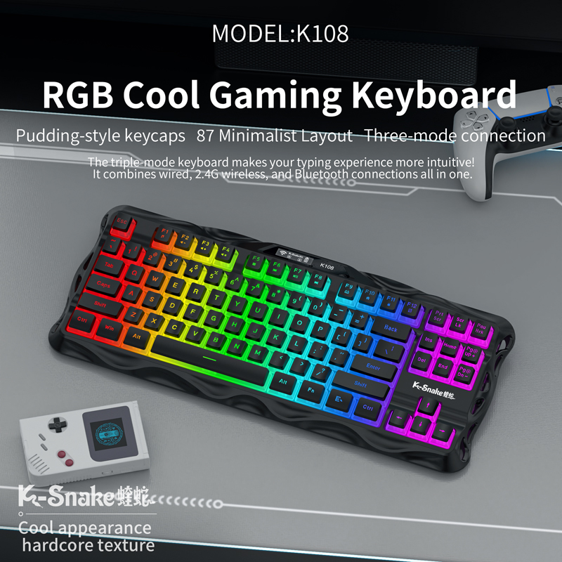 Esports Gaming Uk - ksnake K108 Bluetooth kablosuz üç modlu