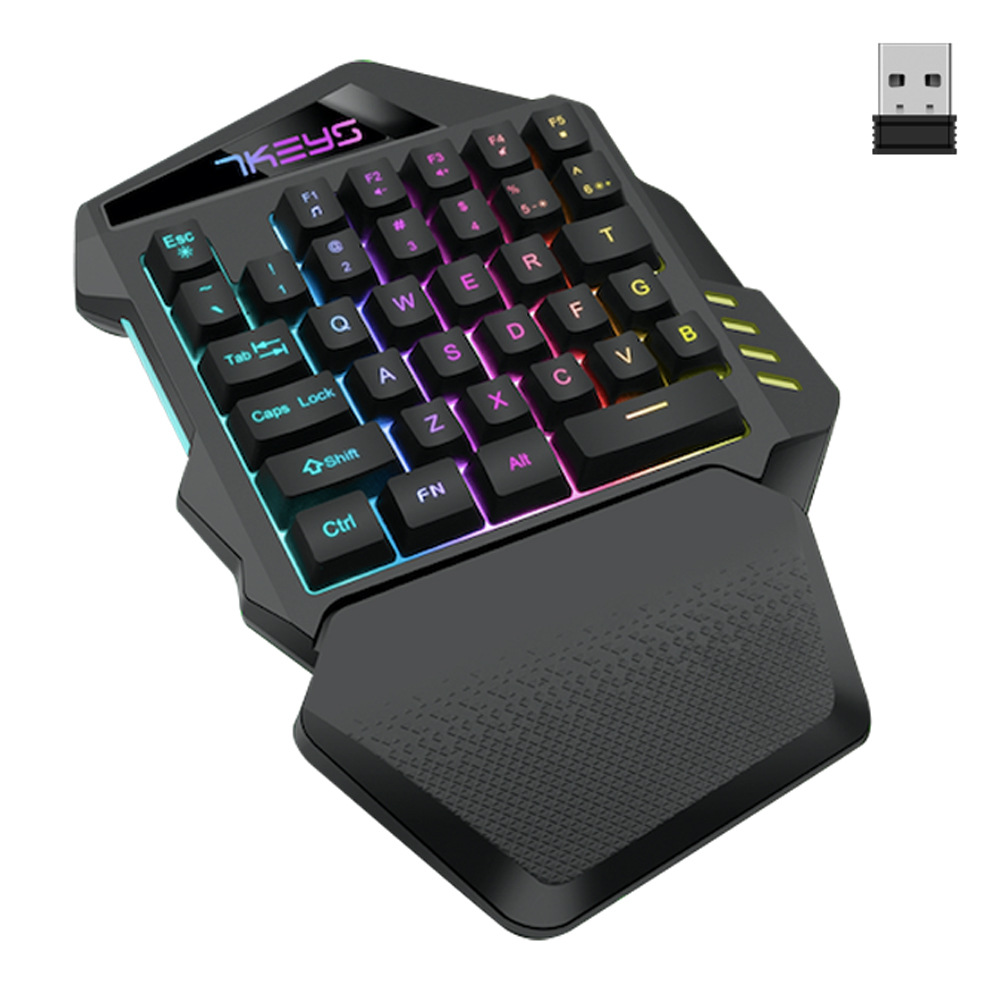 Esports Gaming Uk - Tek elle kullanılan oyun klavyesi 2.4G