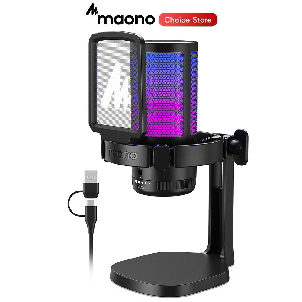 Streaming Mic Condenser - MAONO DGM20 PC için Oyun Mikrofonu