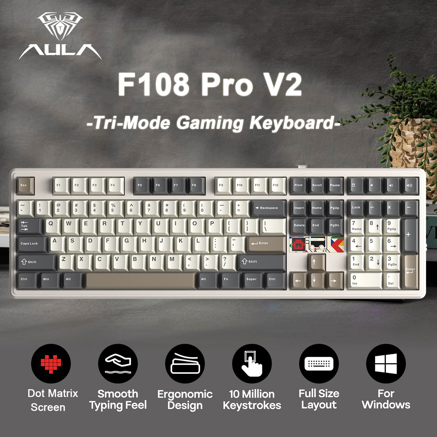 AULA F108 Pro V2 %100 Düzen Me - Esports Gaming Uk incelemesi ve fiyatı