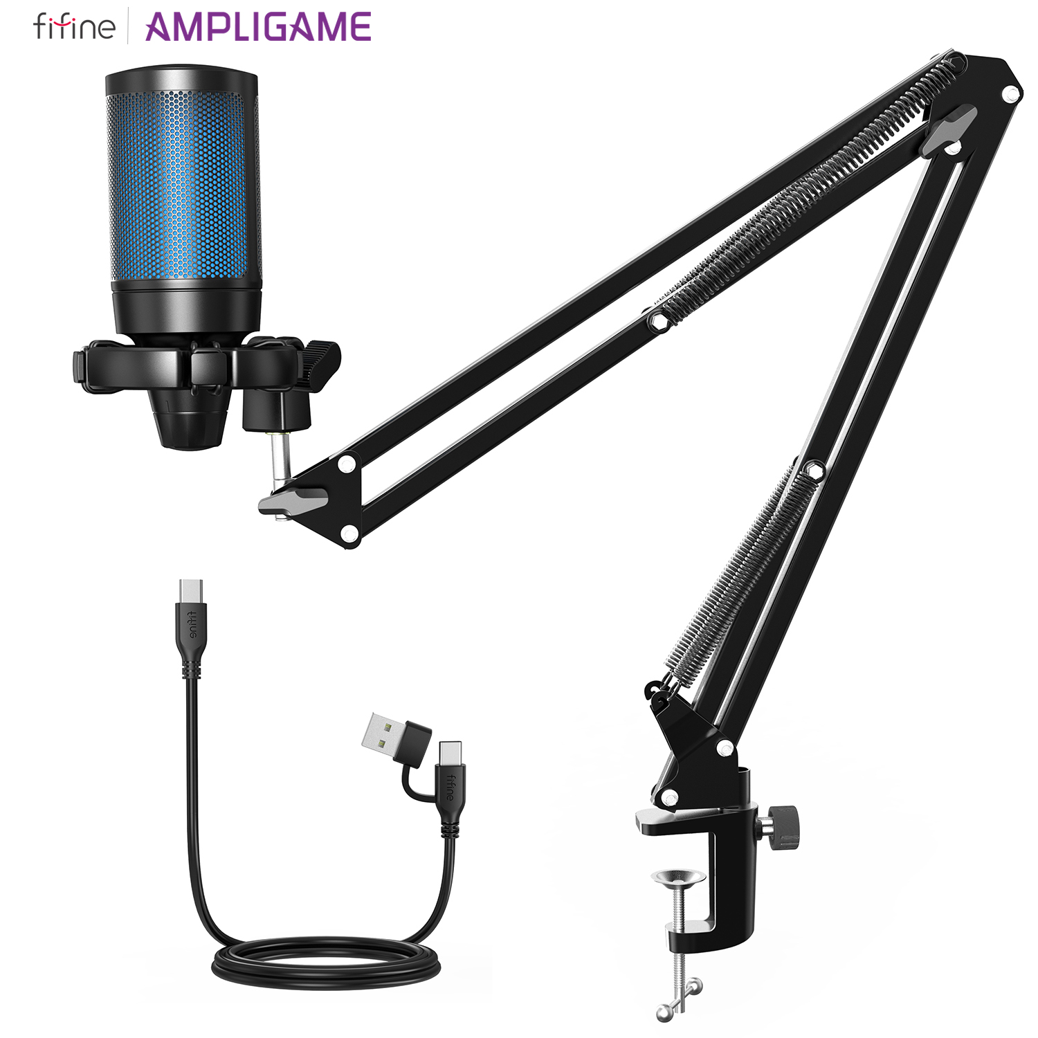 Kol bom ile FIFINE USB akış mi - Streaming Mic Condenser incelemesi ve fiyatı